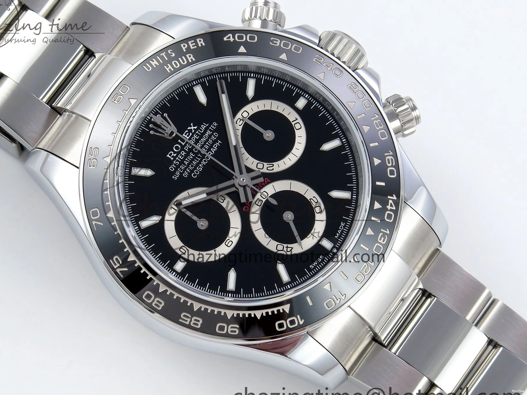 MiroTime 0130 2023 Daytona 126500 QF 1:1 Best Edition 904L Steel Black Dial on SS Bracelet SH TechFriendly 1490